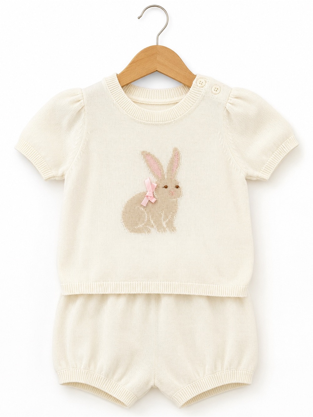 Nordstrom Baby Ivory Bunny Sweater Set 18M NWT